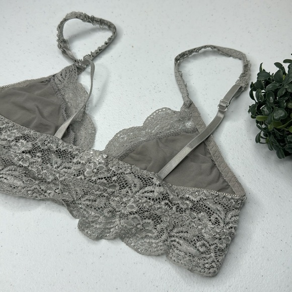 FLORA NIKROOZ BRAS LACE LENCERY GREY COLOR - Picture 6 of 14